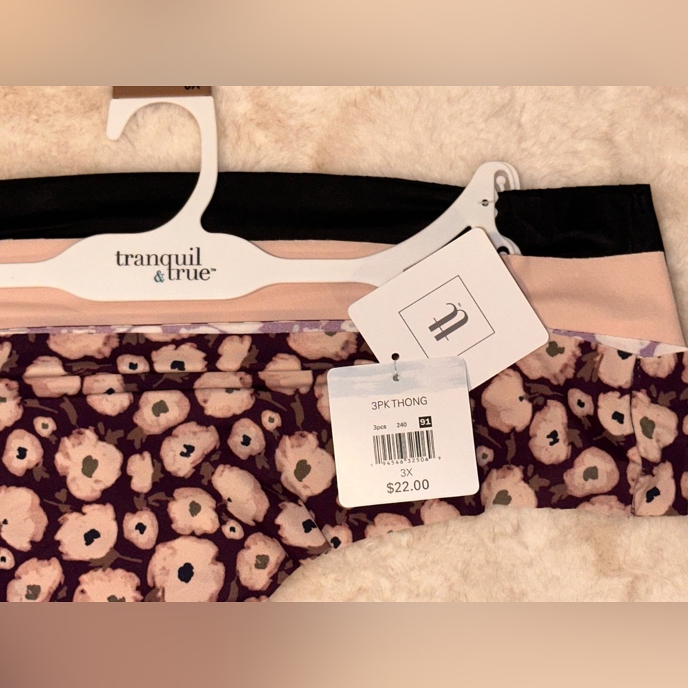 3 Pack of Thongs-Tranquil & True